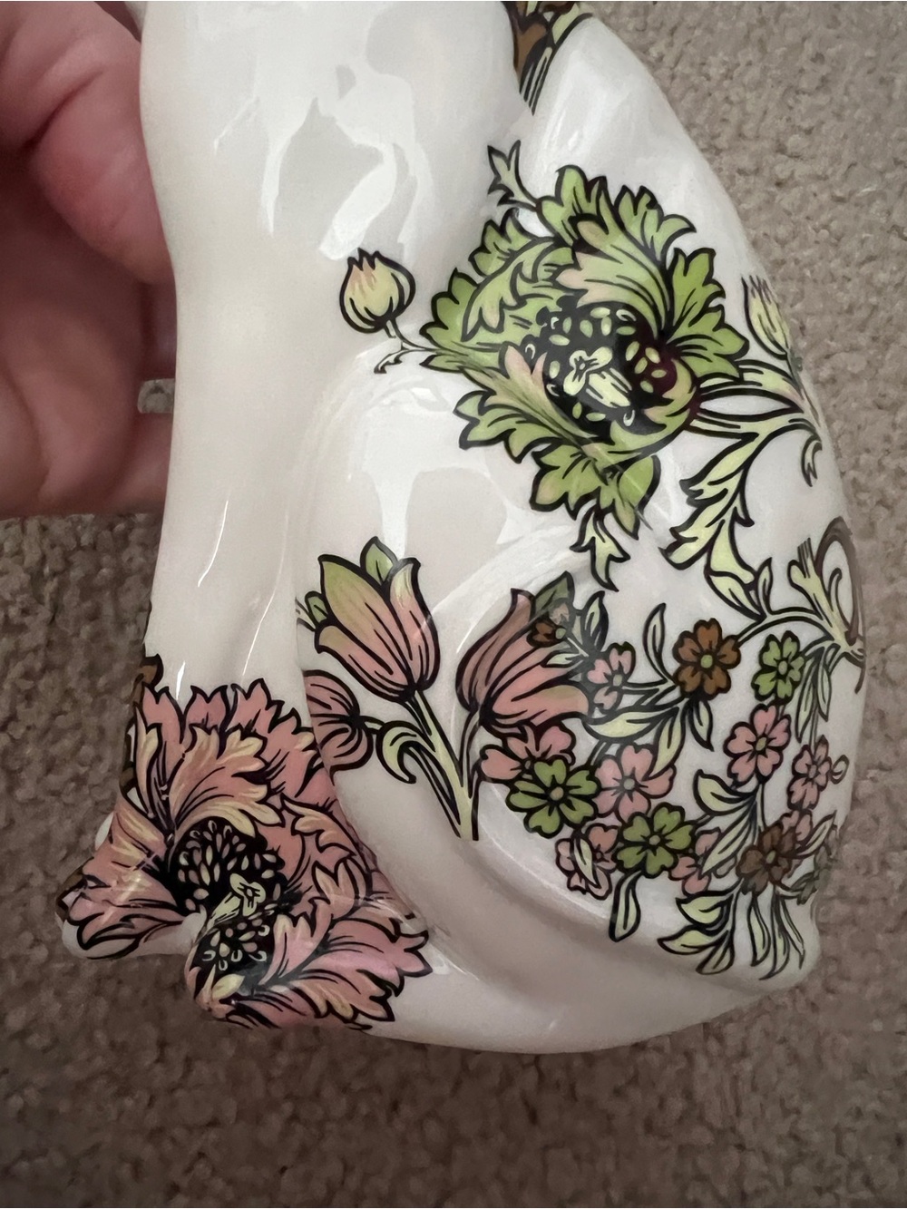 Anthropologie Floral Whippet Dog Vase - Picture 5 of 11
